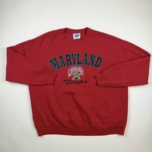 Vintage Lee Sport Men's Maryland Terps Sweater XL